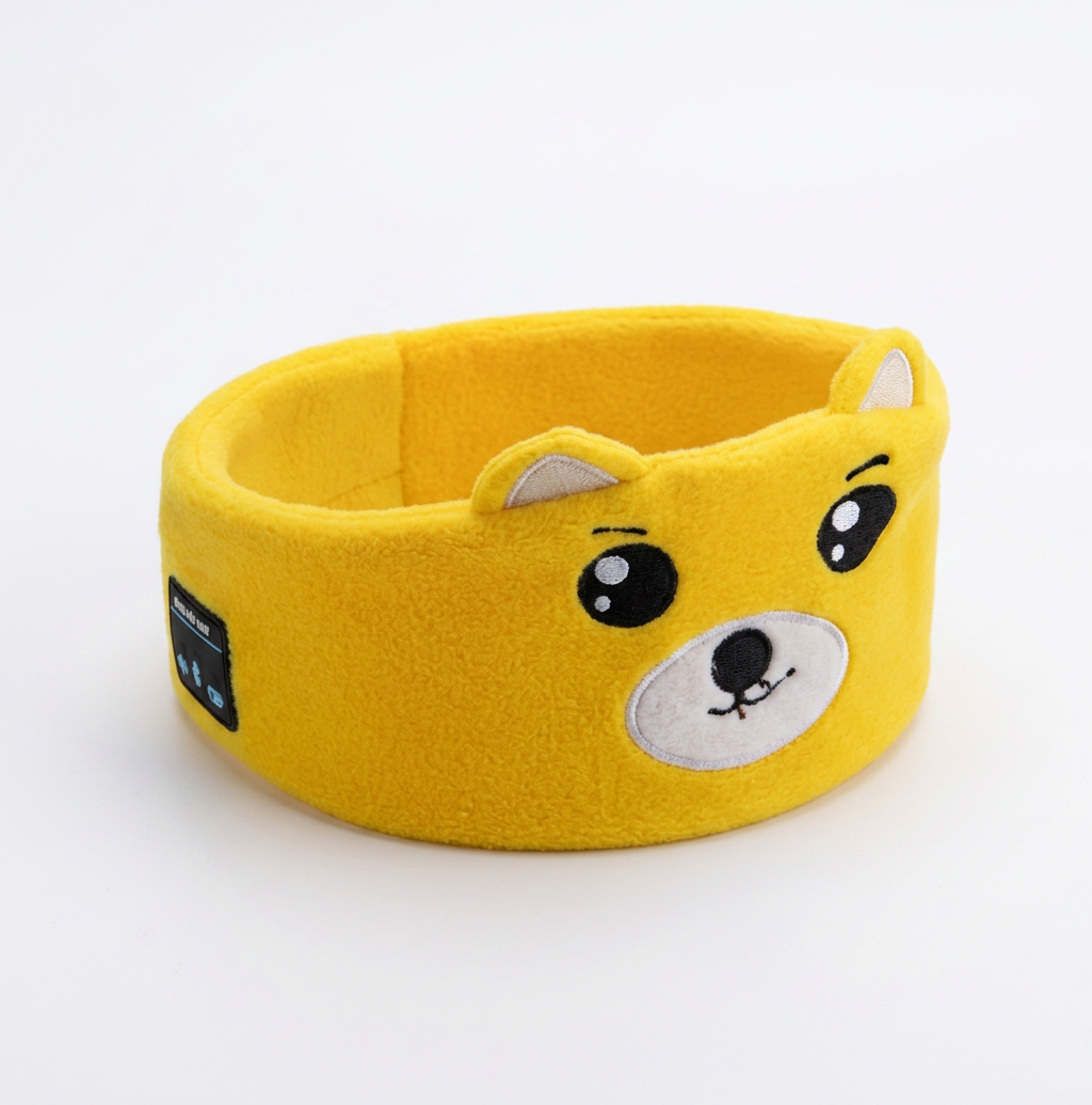 2-in-1 Sleep Headband with Bluetooth Speakers – Soft Wireless Headband for Travel & Sleep