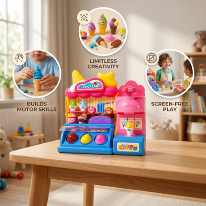 DIY Ice Cream Clay Maker Playset