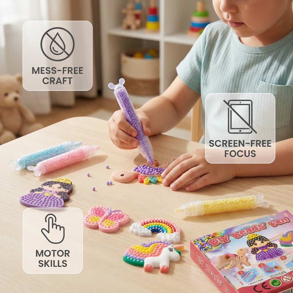 Magical bead painting – DIY set for kids