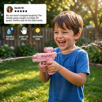 Double-Sided Prank Water Gun for Kids – Mini Water Fun Toy