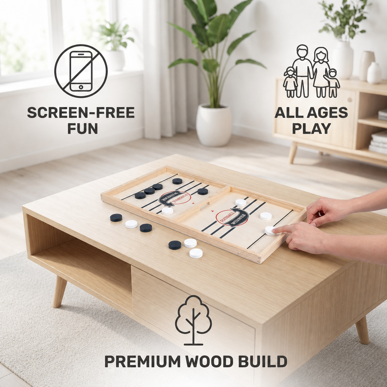 Wooden Sling Shot Chess board game