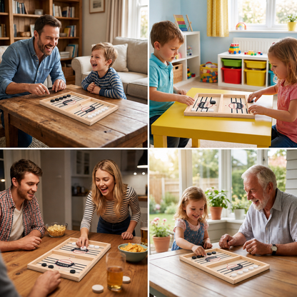 Wooden Sling Shot Chess board game