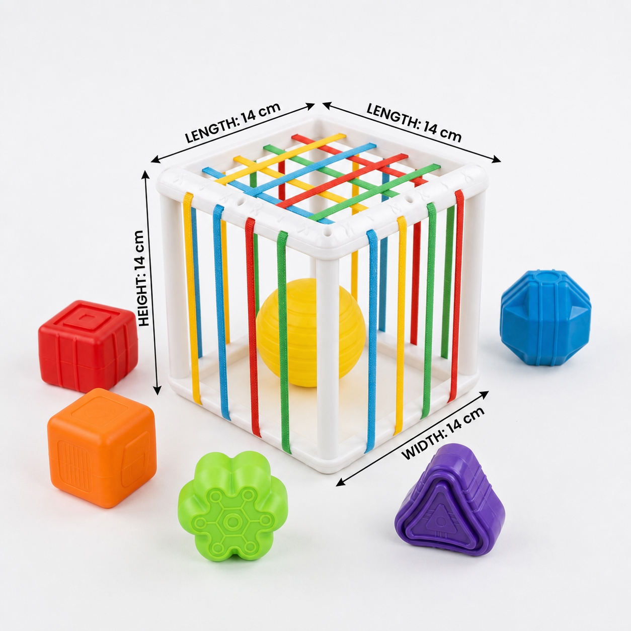 Montessori shapebox – sorting and motor skills game