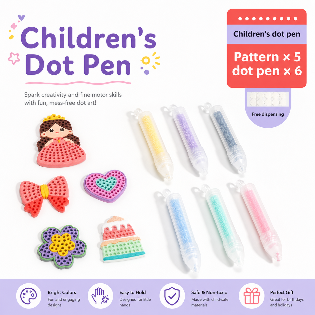 Magical bead painting – DIY set for kids