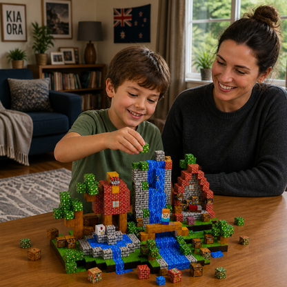 100-Piece Magnetic Building Cube Set – Montessori STEM Construction Toy for Kids