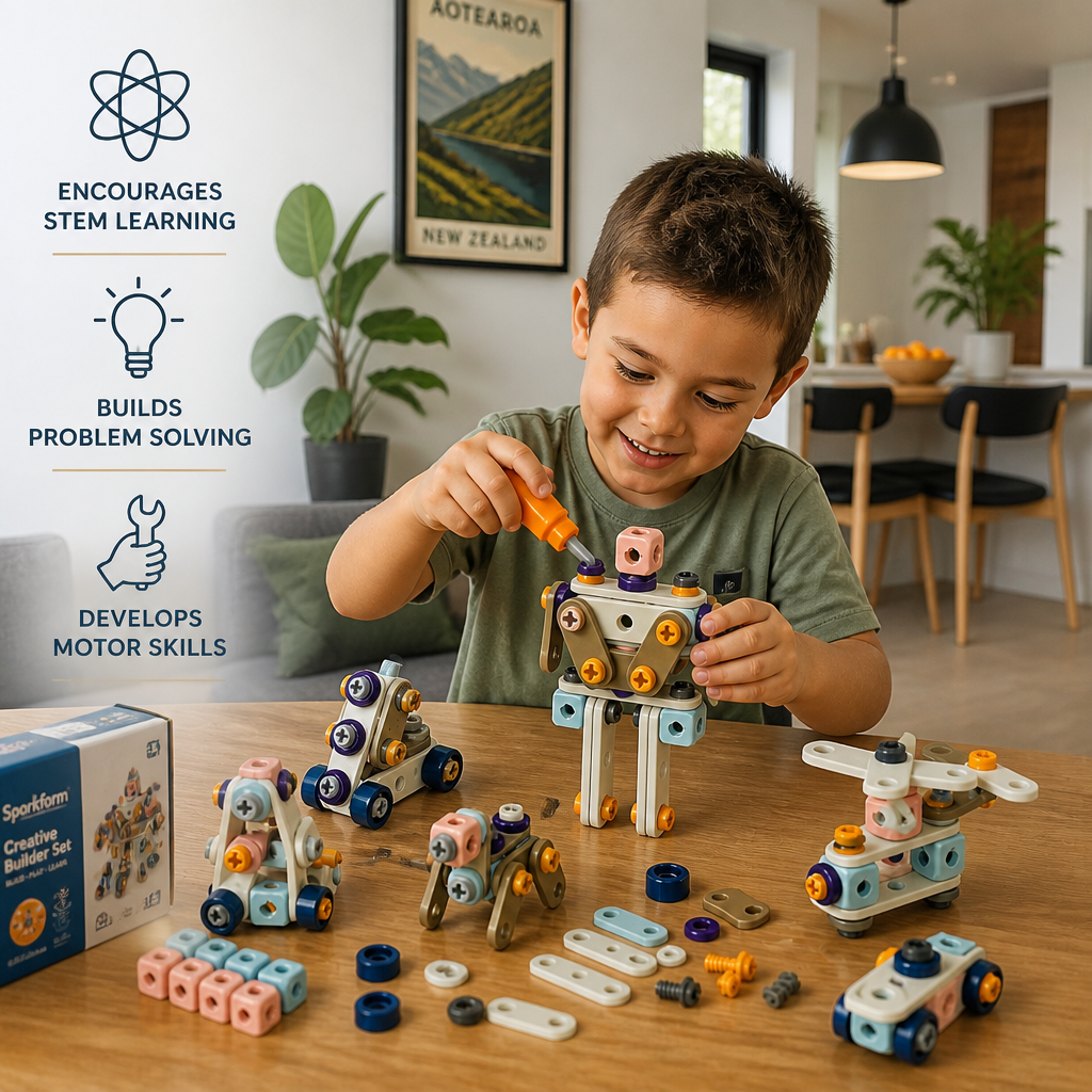 Kids’ DIY Tool Kit with Electric Drill – STEM Building Playset
