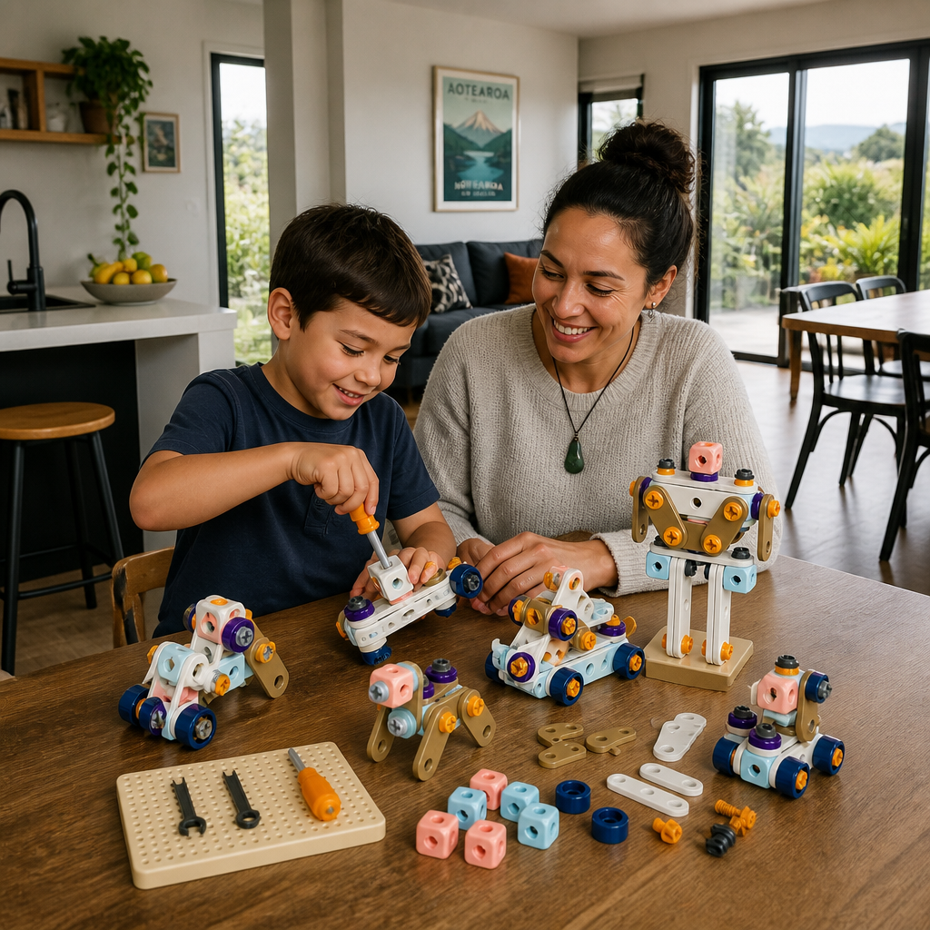 Kids’ DIY Tool Kit with Electric Drill – STEM Building Playset