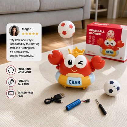 Kids’ Electric Crab Floating Ball Toy