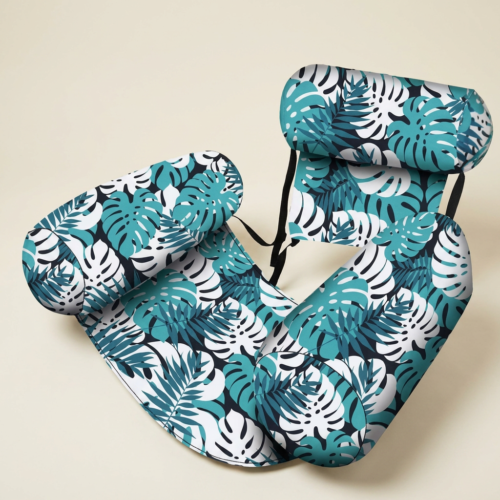 Inflatable Pool Hammock with Backrest – Foldable Water Lounge