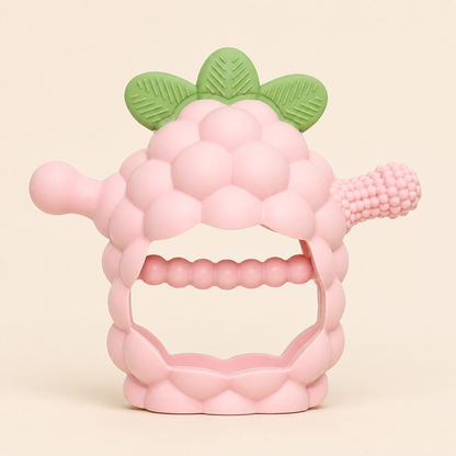 Easy-Grip Multi-Textured Silicone Baby Teether (3+ Months)
