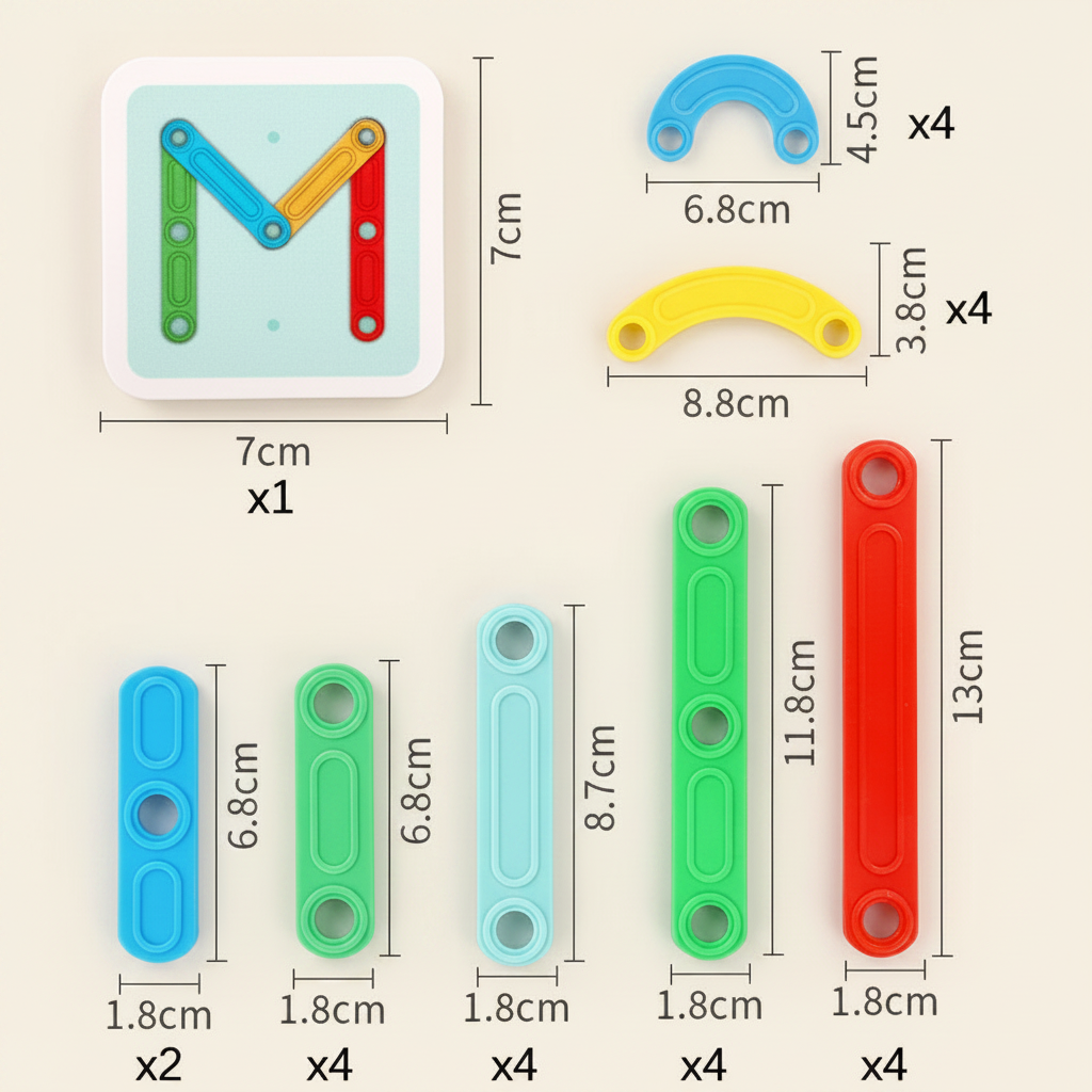 Educational Magnetic Letter & Number Building Set