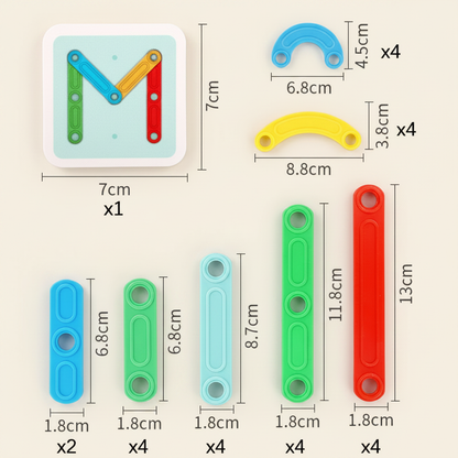 Educational Magnetic Letter & Number Building Set