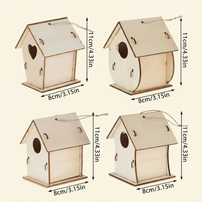 Colorful DIY Wooden Birdhouse Kit for Kids – Paint & Craft Set