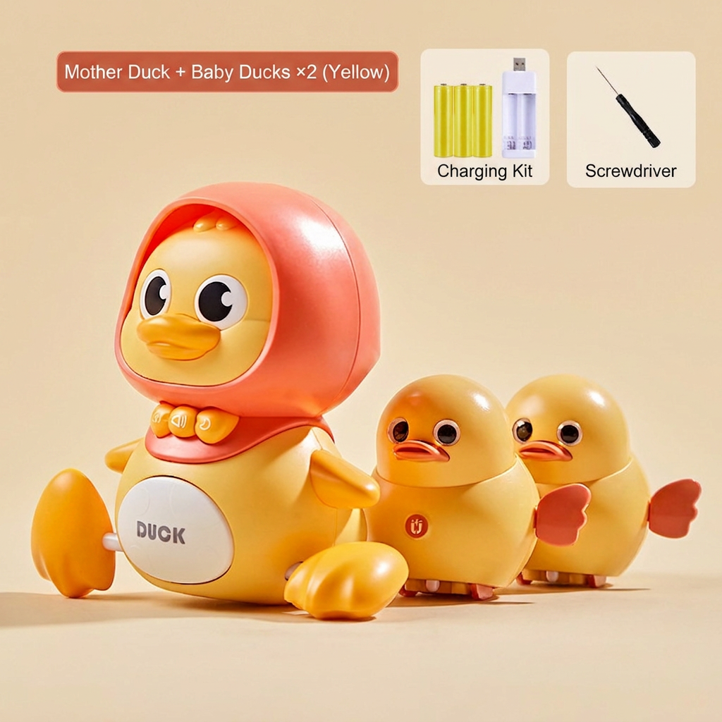 Musical Duck Family Crawling & Learning Toy for Babies