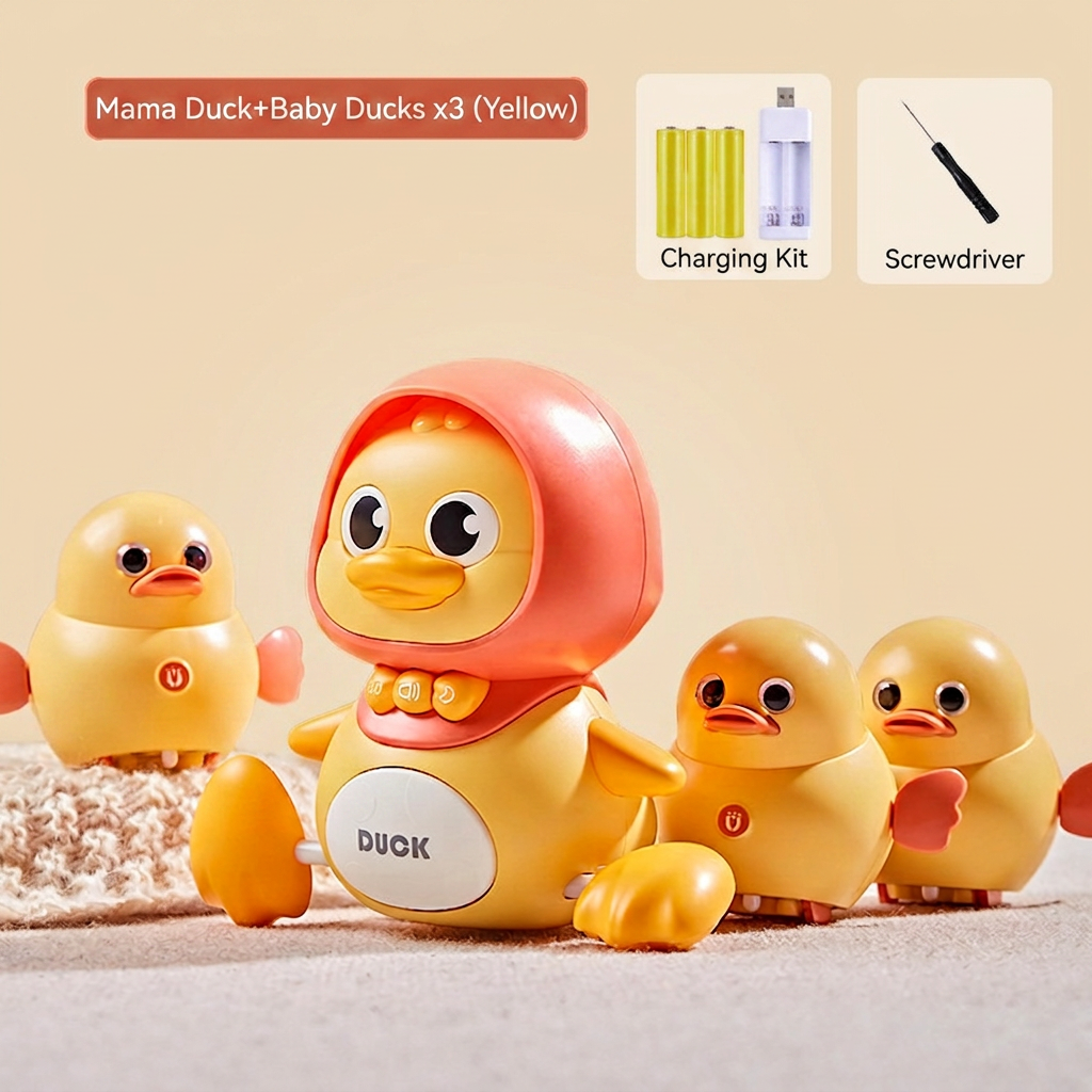 Musical Duck Family Crawling & Learning Toy for Babies