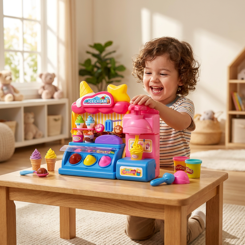 DIY Ice Cream Clay Maker Playset