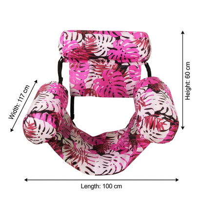 Inflatable Pool Hammock with Backrest – Foldable Water Lounge