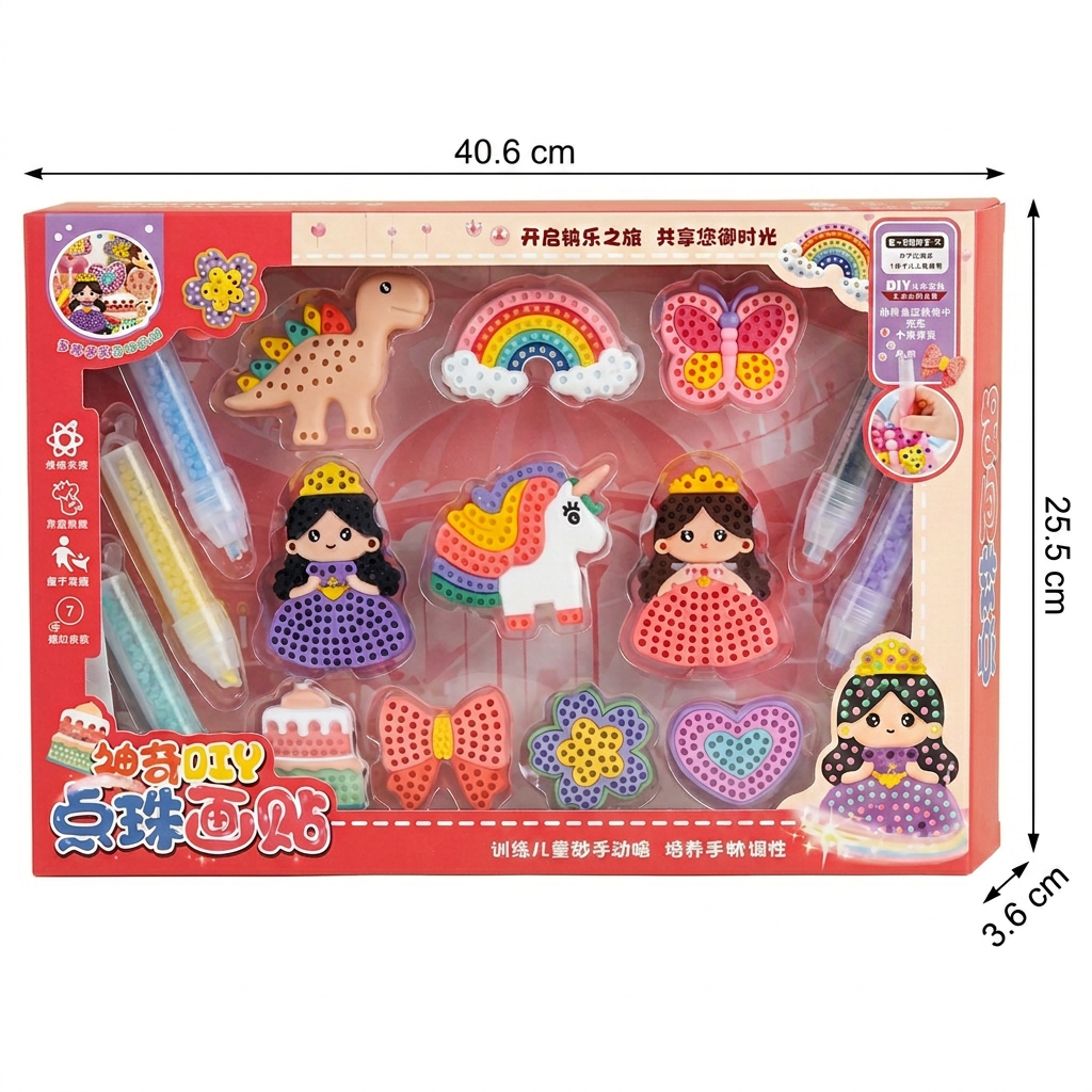 Magical bead painting – DIY set for kids