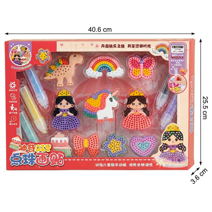 Magical bead painting – DIY set for kids