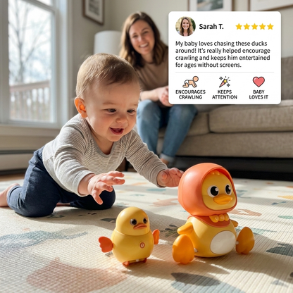 Musical Duck Family Crawling & Learning Toy for Babies