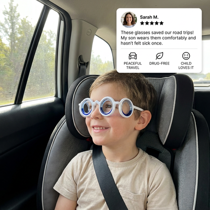 Kids Motion Sickness Glasses – Ultra-Light Relief for Travel Nausea