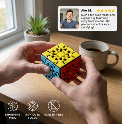 Gear Magic Cube 3×3×3 – Mechanical Puzzle Game