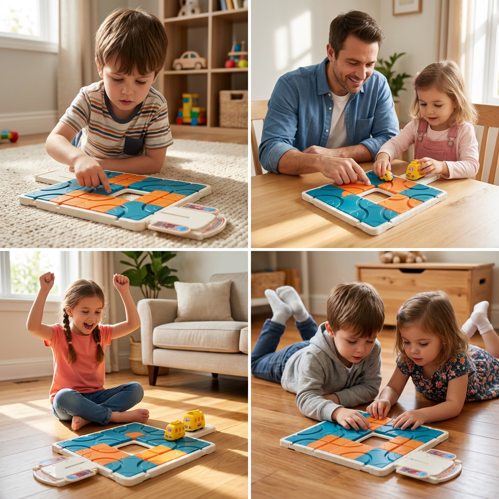 Sliding Track Maze Puzzle Game