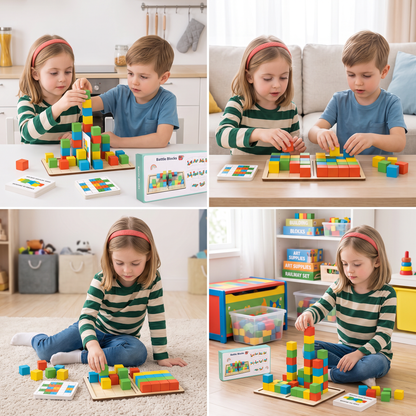 3D Color Match Building Blocks Puzzle Game