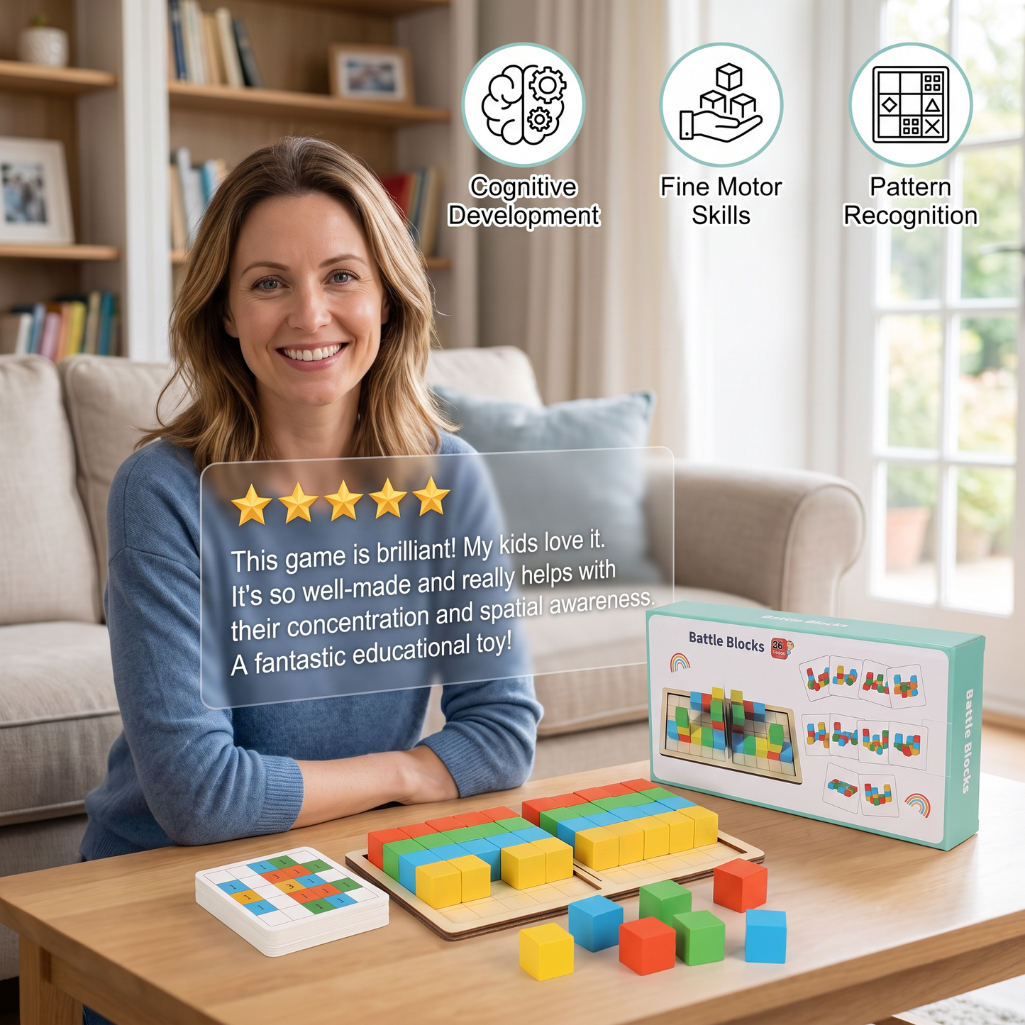 3D Color Match Building Blocks Puzzle Game