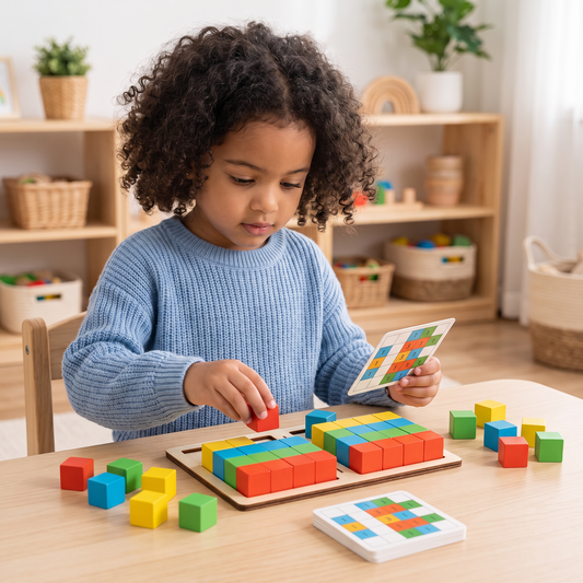 3D Color Match Building Blocks Puzzle Game