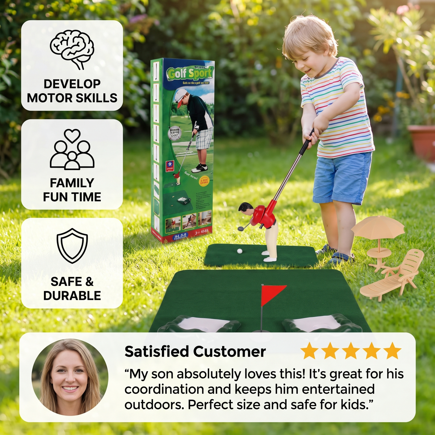 Kids Mini Golf Club Set –  Golf Toy for Children