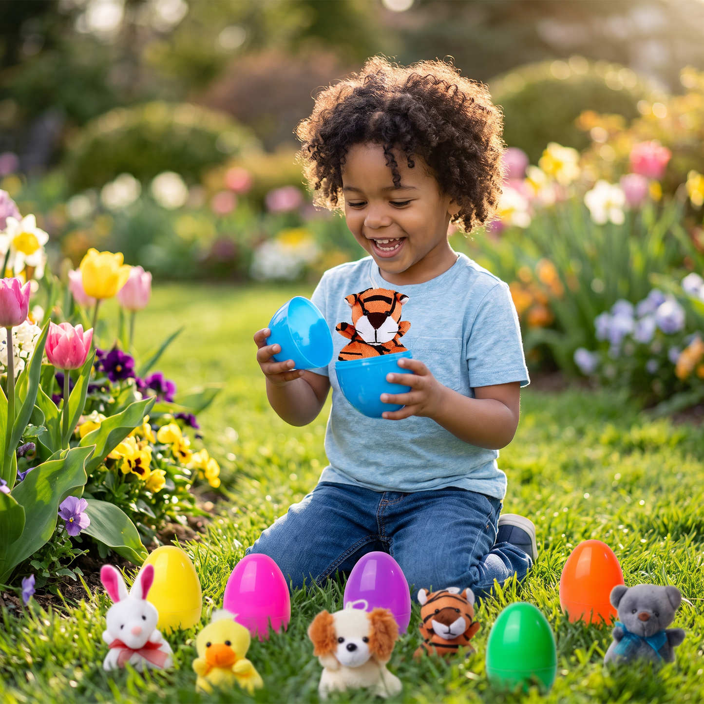 Easter Surprise Eggs with Plush Toys – Pre-Filled Easter Eggs for Kids