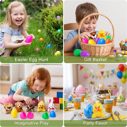 Easter Surprise Eggs with Plush Toys – Pre-Filled Easter Eggs for Kids