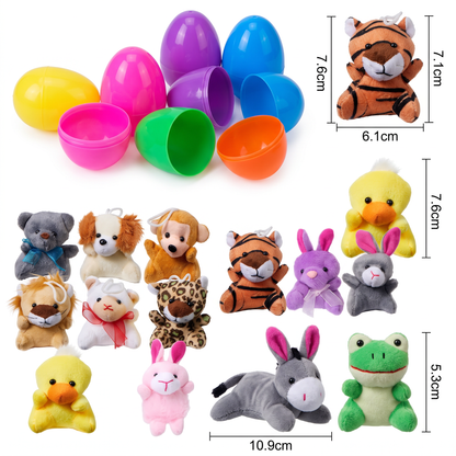 Easter Surprise Eggs with Plush Toys – Pre-Filled Easter Eggs for Kids