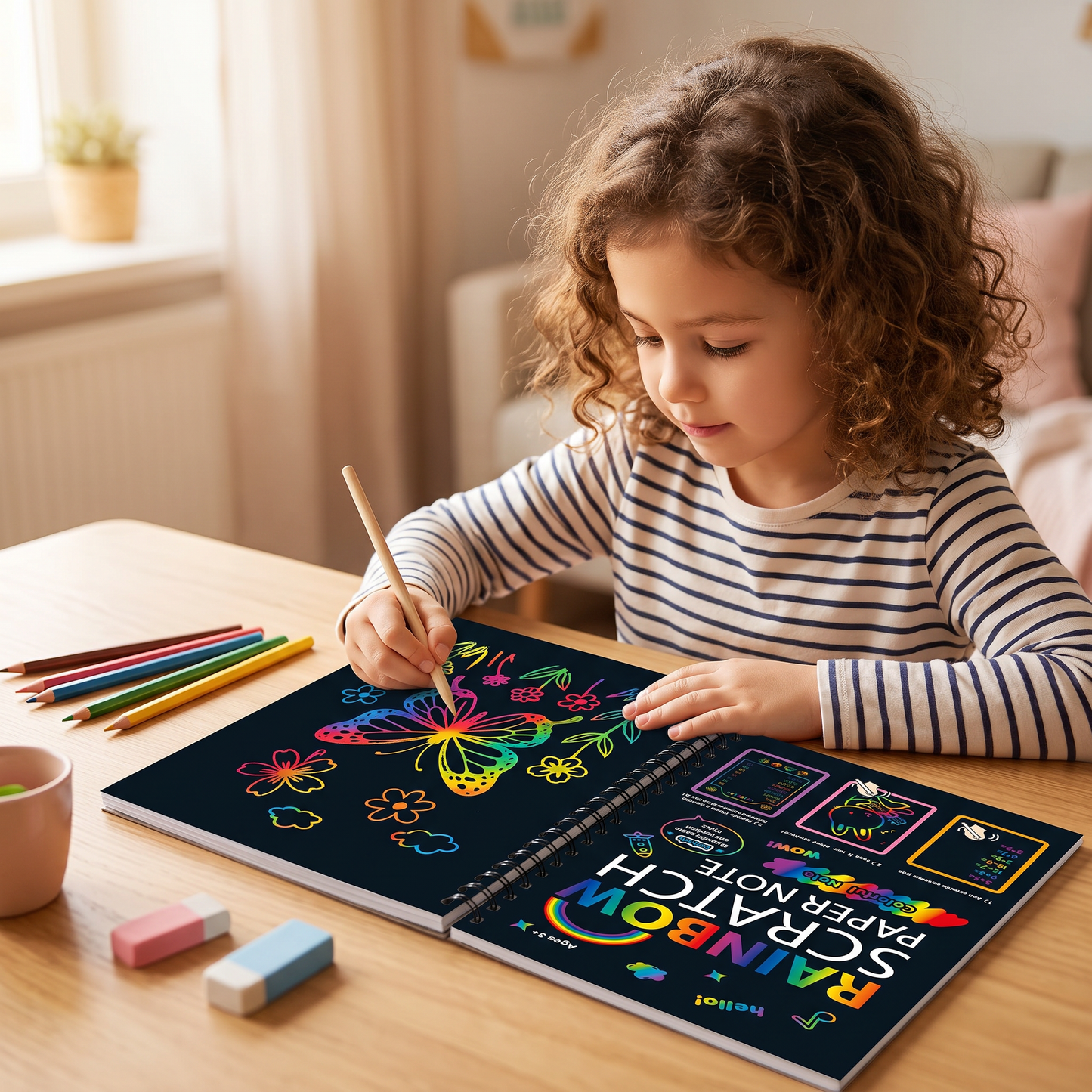 Magical Rainbow Scratch Paper
