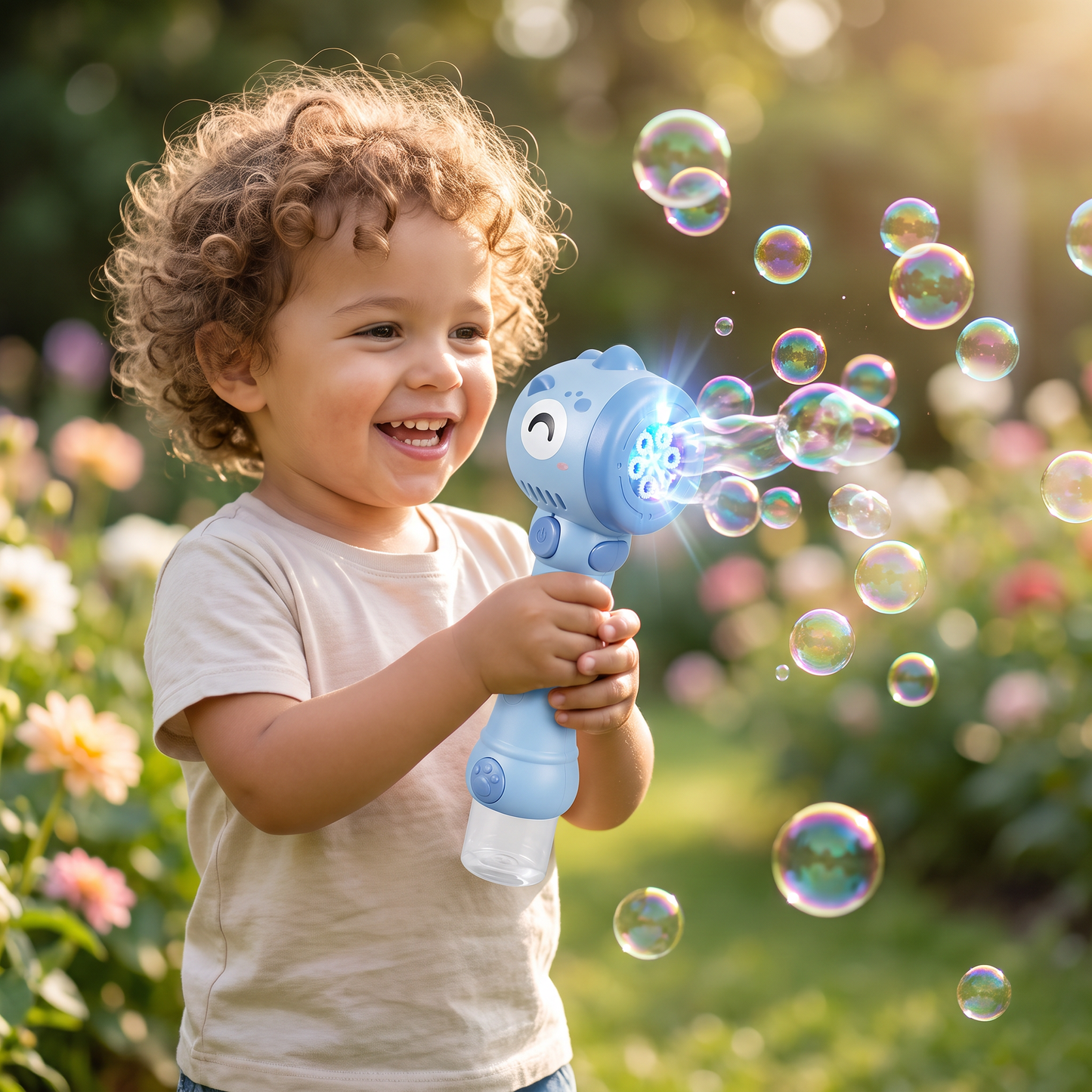 Light-Up Bubble Wand for Kids – Automatic Bubble Maker