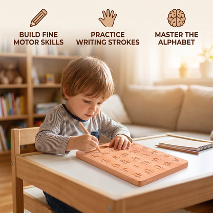 Wooden Letter Board for Learning to Write