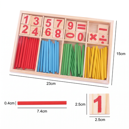 Montessori Math Sticks for Learning to Calculate