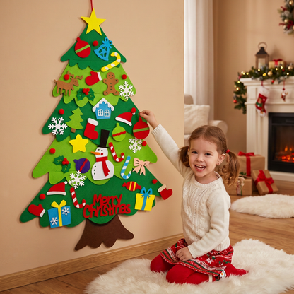 Montessori Felt Christmas Tree