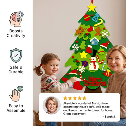 Montessori Felt Christmas Tree