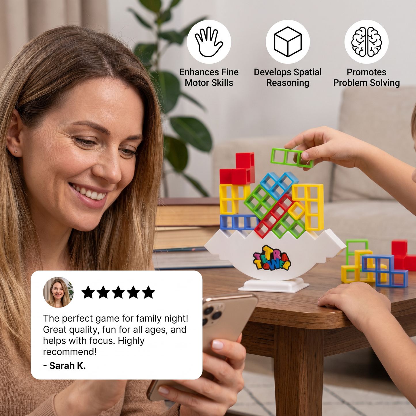 BlockTower - Balance Stacking Board
