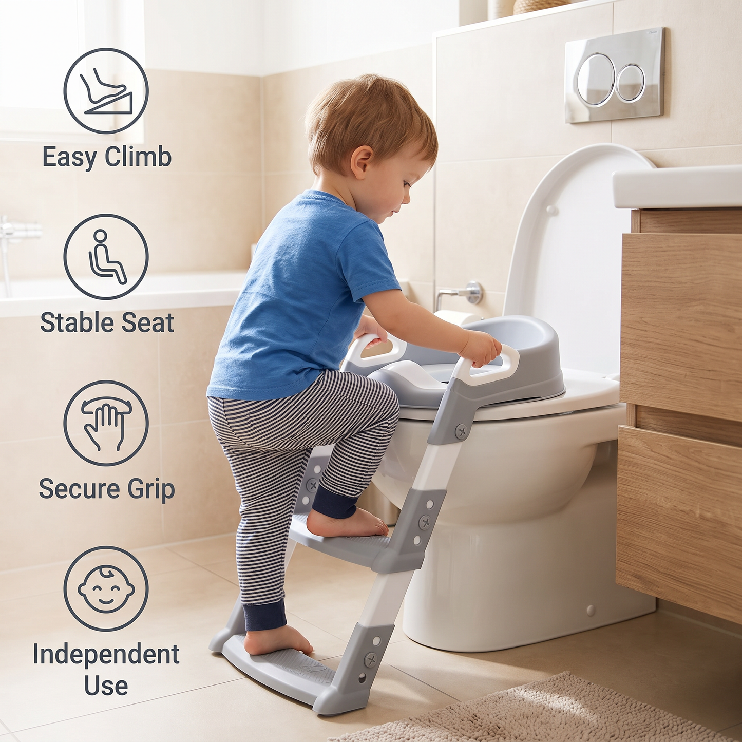 PottyTrainer - Climbable Toilet Seat