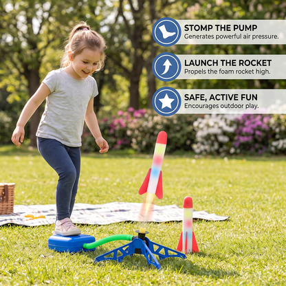 Children's foam rocket launcher