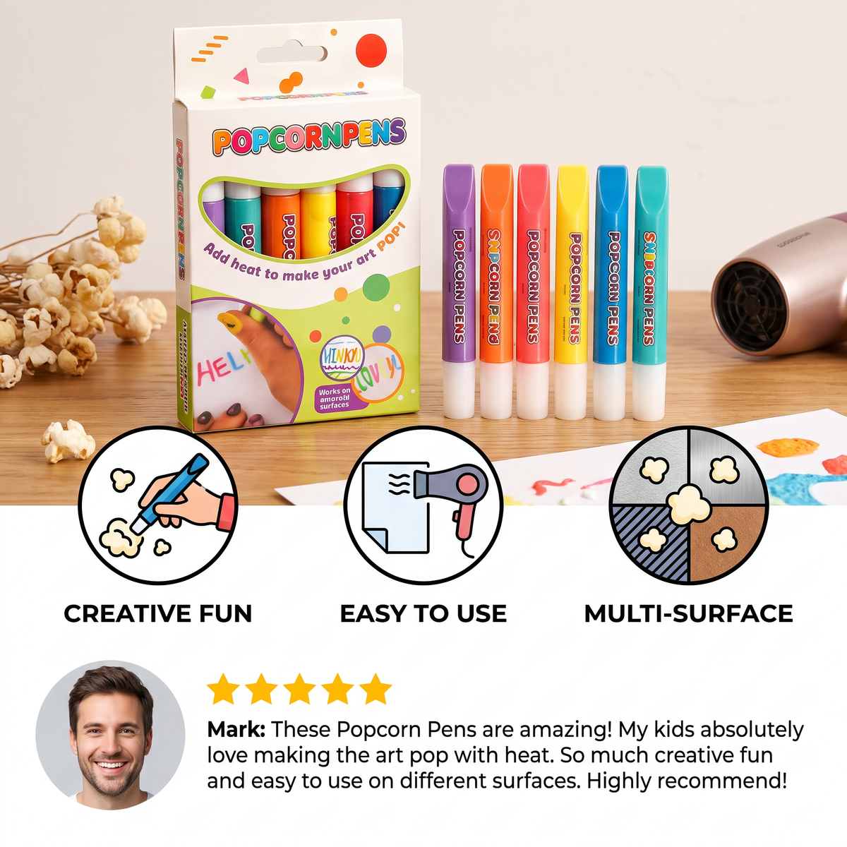 Magical Popcorn Drawing Pens