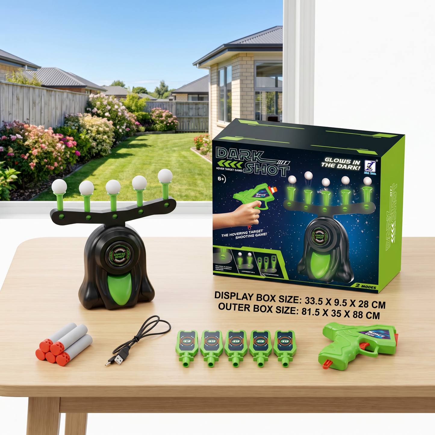 Floating balls - target shooting toy