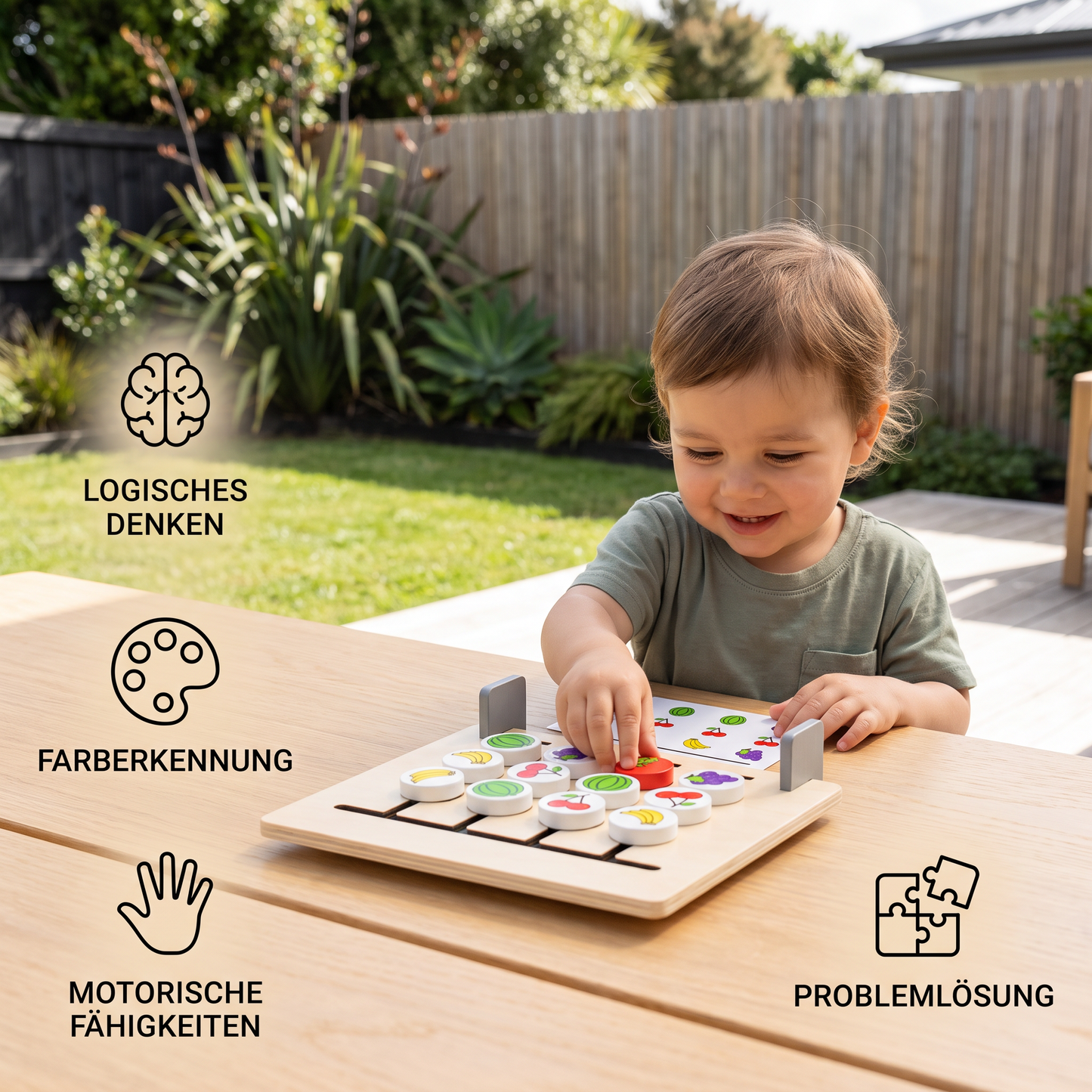 Wooden Montessori Sorting Puzzle - Develop Logical Thinking for Kids