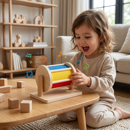 Montessori Rotating Wooden Box for Toddlers