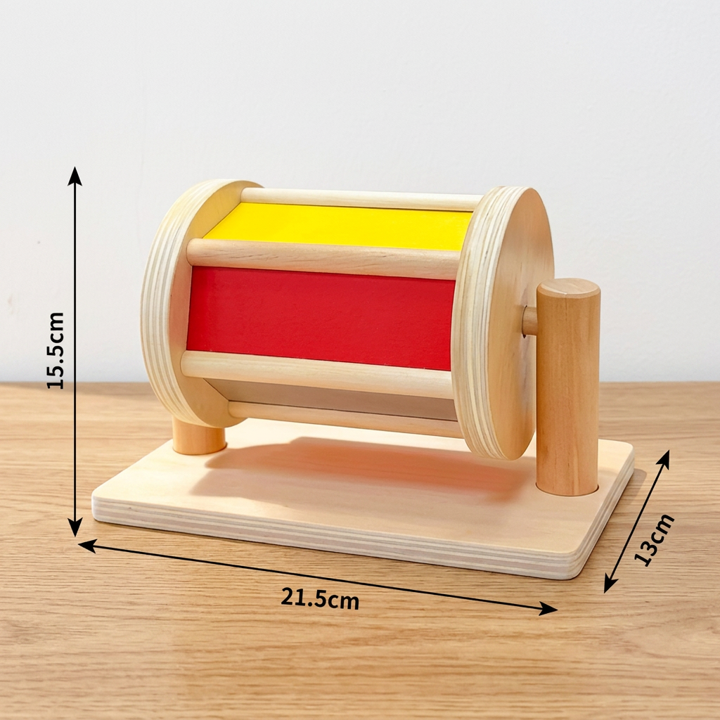 Montessori Rotating Wooden Box for Toddlers