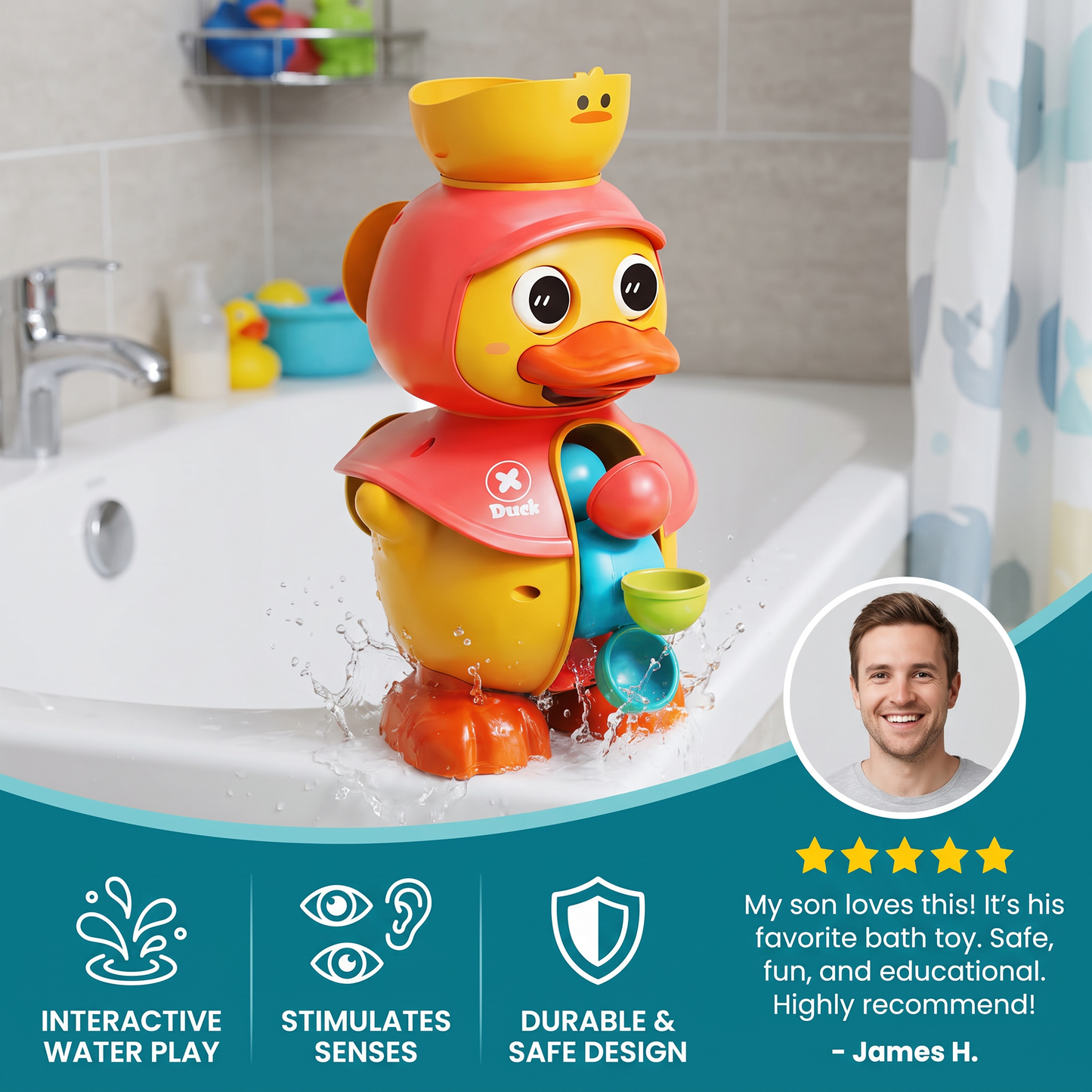 DuckFun - Bath Toy for Kids