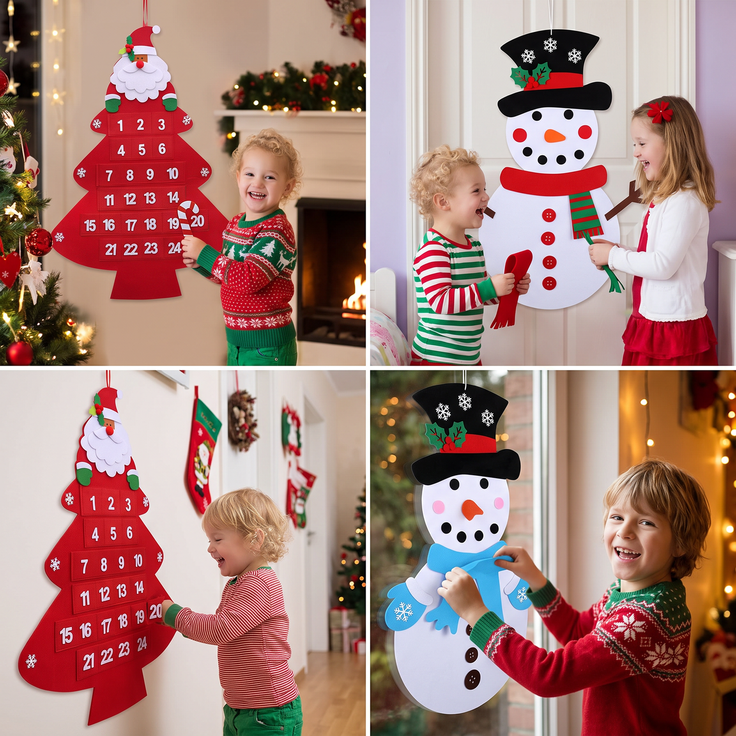 ChristmasFelt - Montessori 3D Felt Christmas Tree
